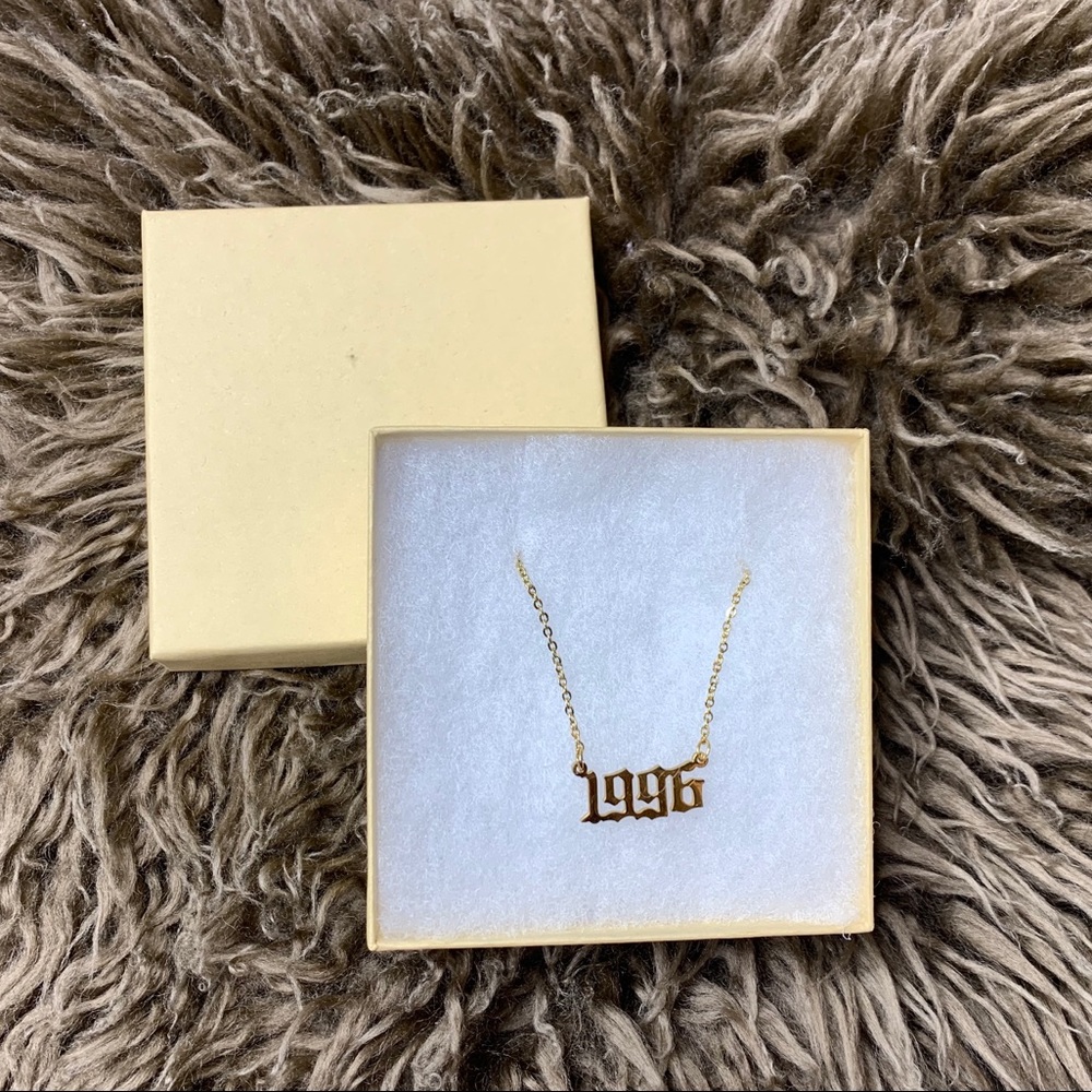 Personalized Birth Year Date Necklace